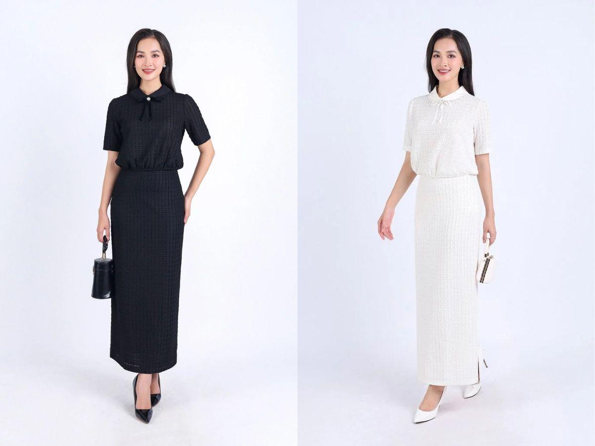 Váy công sở dáng suông