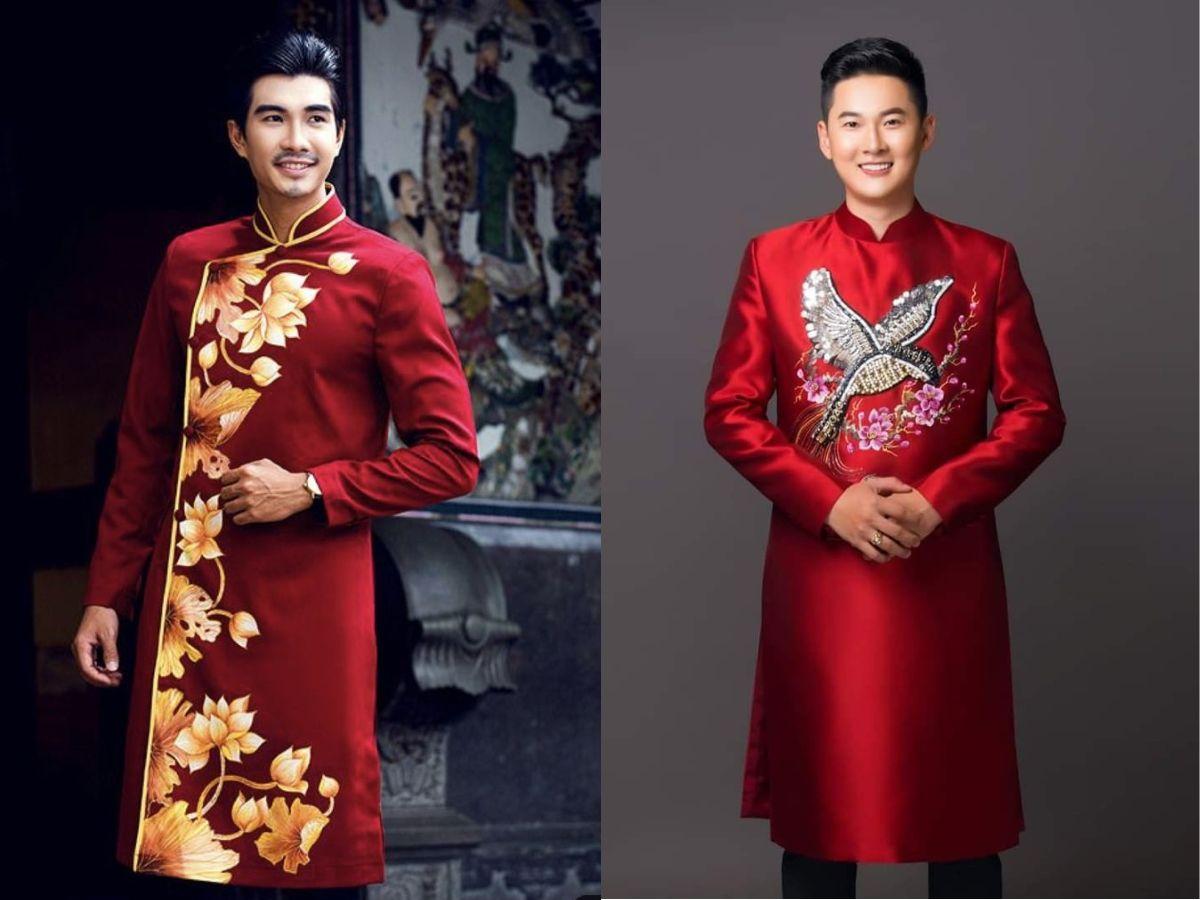Áo dài màu đỏ đô hay đỏ rượu trầm ấm