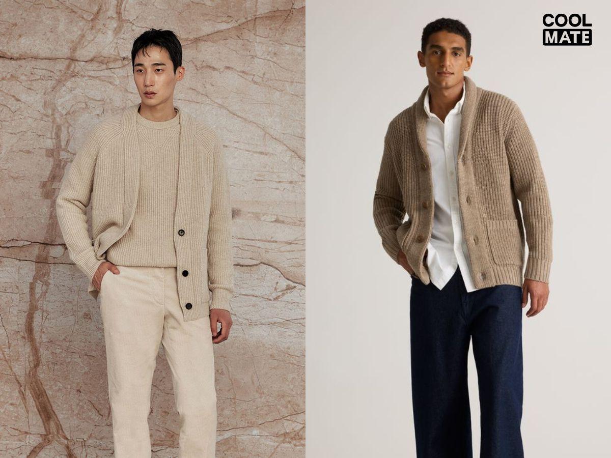 Áo khoác cardigan len mỏng phối đồ layer nhẹ nhàng