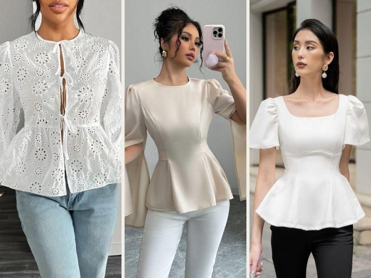 Có nhiều kiểu áo peplum phù hợp cá tính mỗi người