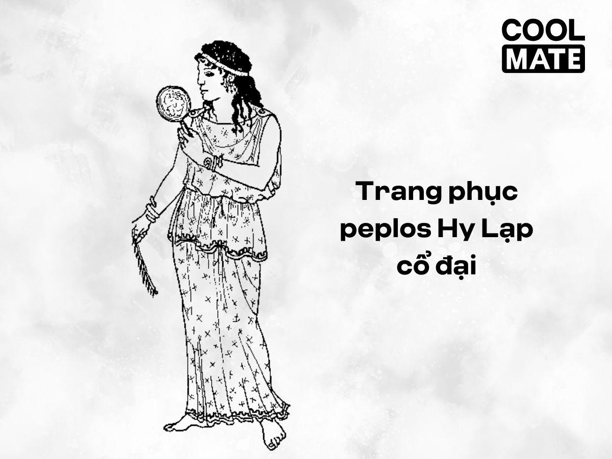 Bộ trang phục peplos Hy Lạp cổ đại