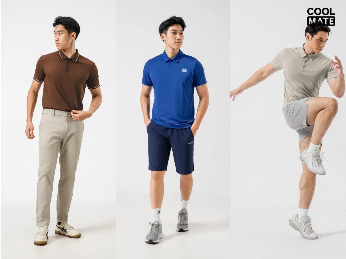 Áo polo Coolmate mặc trong các hoàn cảnh khác nhau