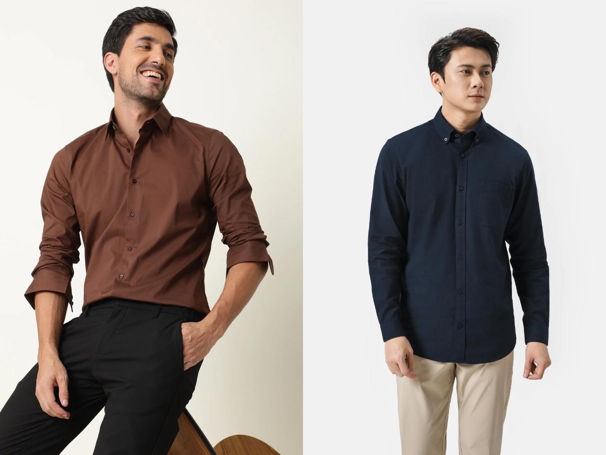 Để mặc áo sơ mi đẹp, điều quan trọng đầu tiên là chọn được chiếc áo có form dáng