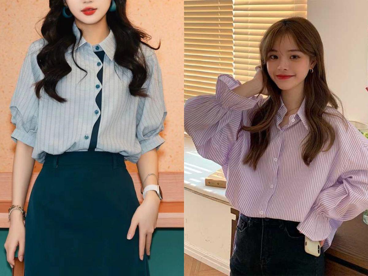 Áo sơ mi phong cách Hàn Quốc của Ố Ồ Fashion