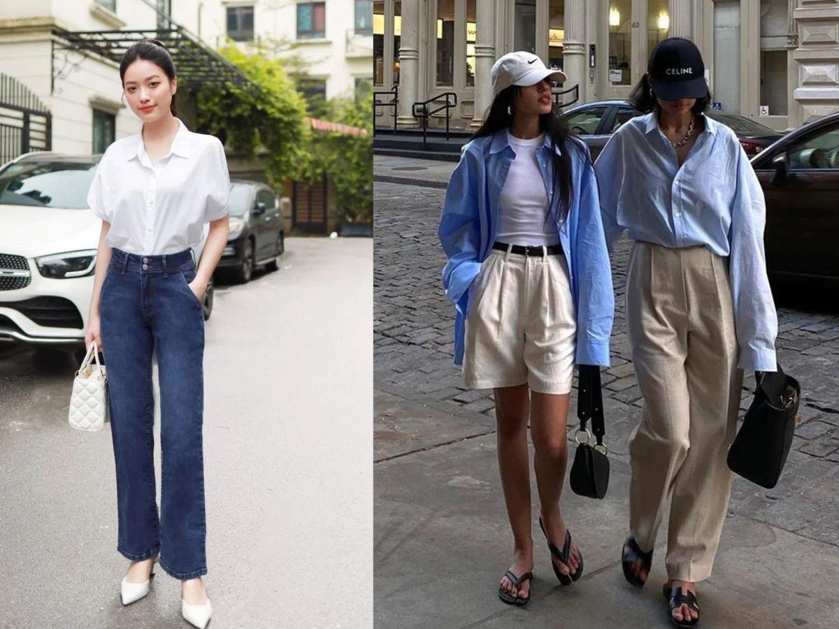 Phối áo sơ mi đi làm/đi chơi