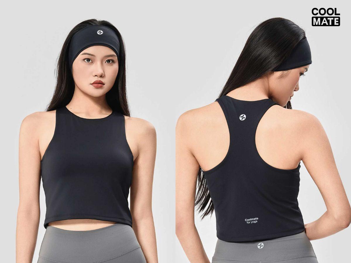 Áo tank top nữ Coolmate với thiết kế năng động, khoét nách vừa phải