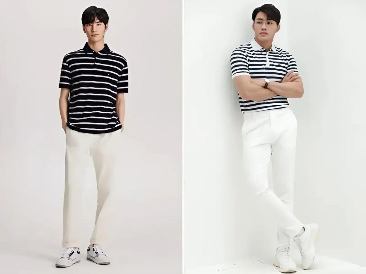 Một đôi sneakers đơn giản sẽ hoàn thiện set đồ này