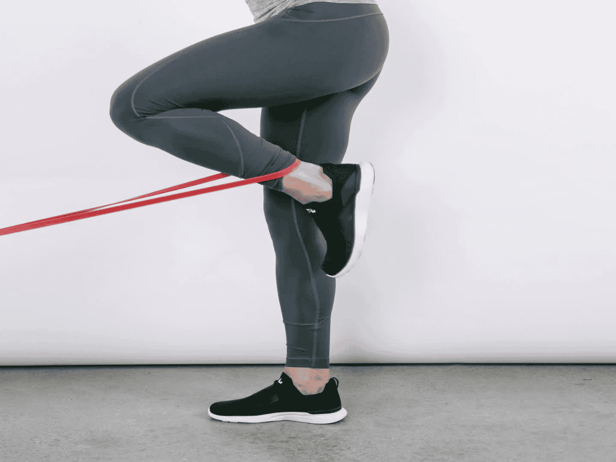 Động tác Leg Cycle With Resistance Band