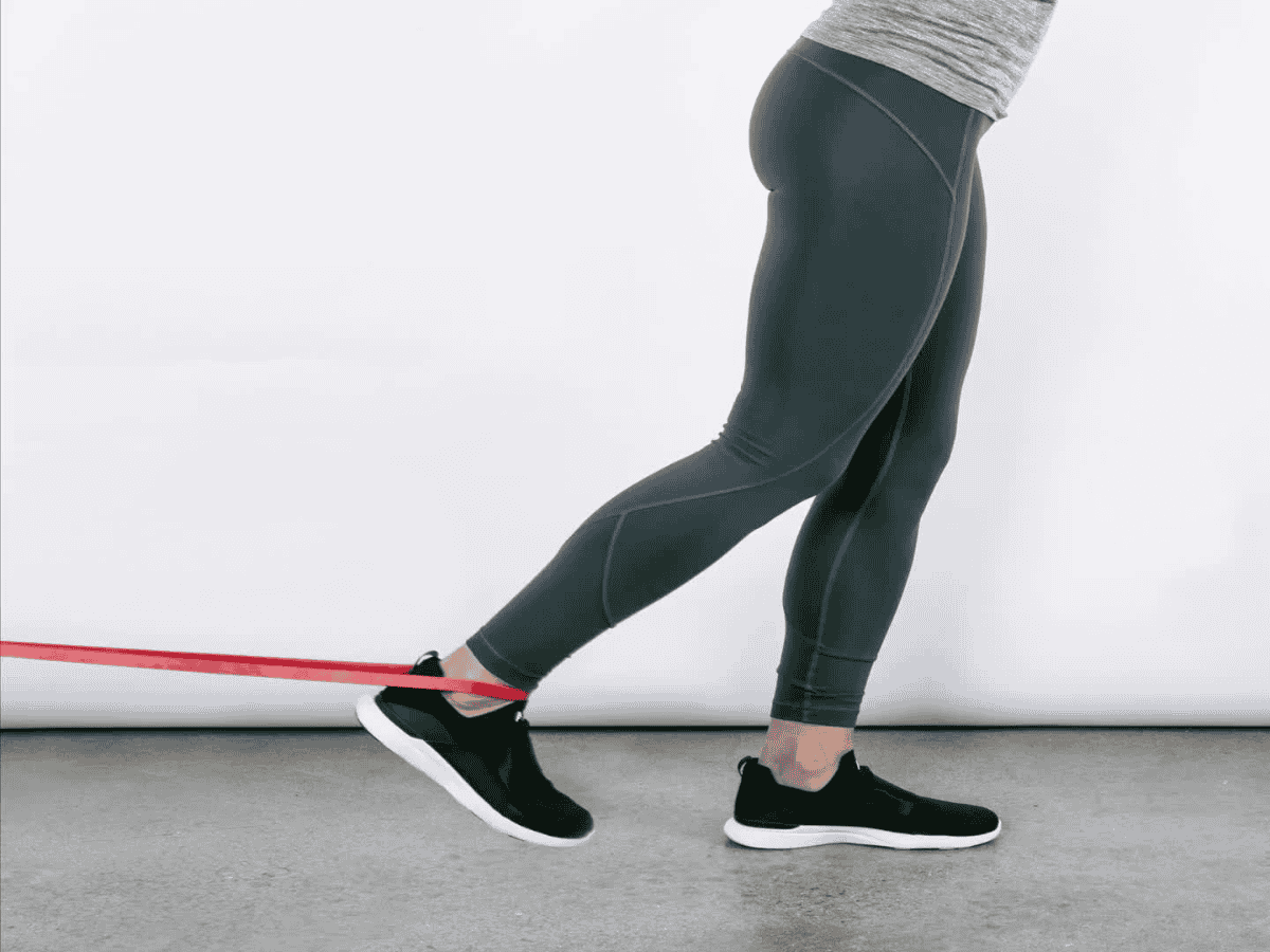 Động tác Reverse Leg Cycle With Resistance Band