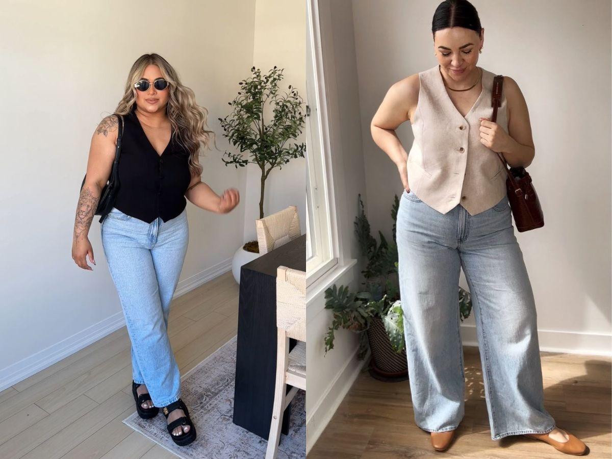 Các bạn có thân hình mũm mĩm hoàn toàn có thể diện áo gile một cách thời trang