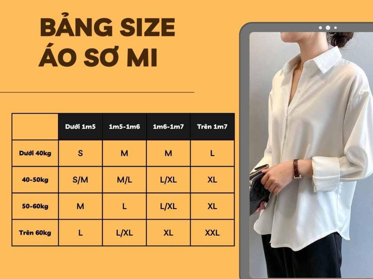 Đo size chuẩn để chọn áo sơ mi vừa vặn, tôn dáng