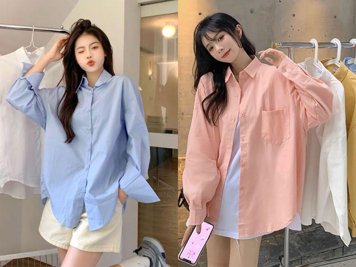 Chọn áo sơ mi form rộng để thêm phần năng động, thoải mái