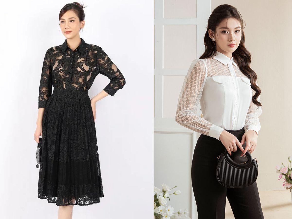 Tinh tế mà sang trọng cùng áo ren/đính ren