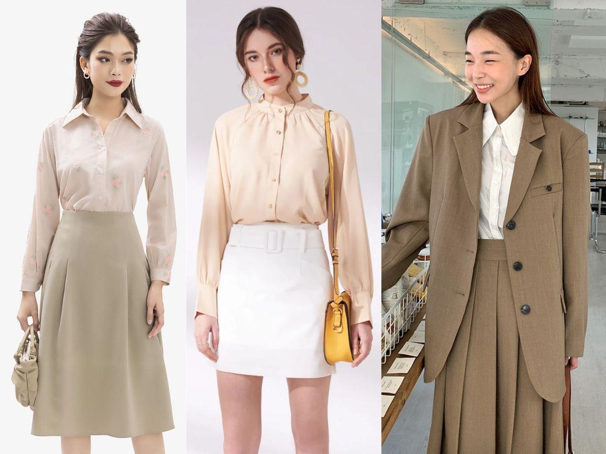 Tùy theo môi trường làm việc mà hãy chọn cho mình kiểu áo phù hợp