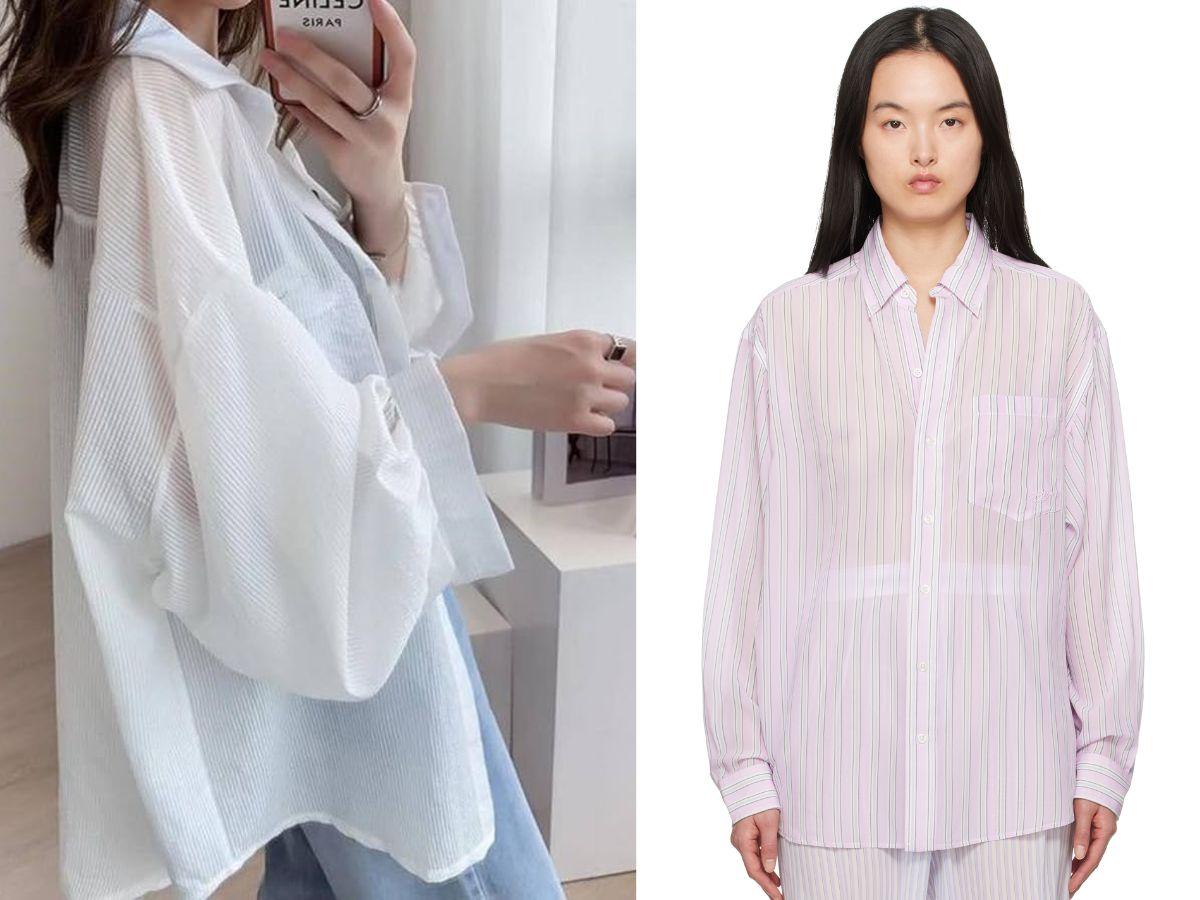 Thoải mái hơn với sơ mi voan oversize