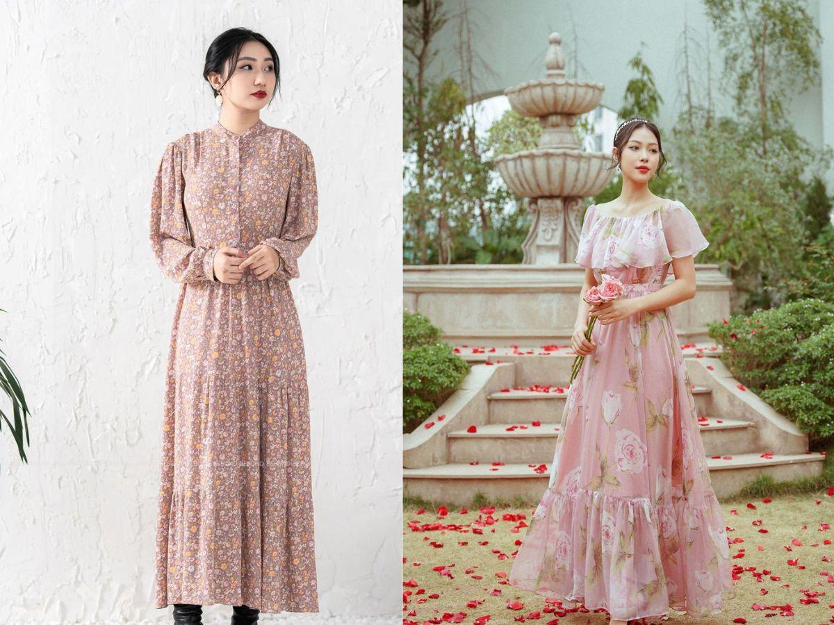 Đầm hoa nhí dự tiệc