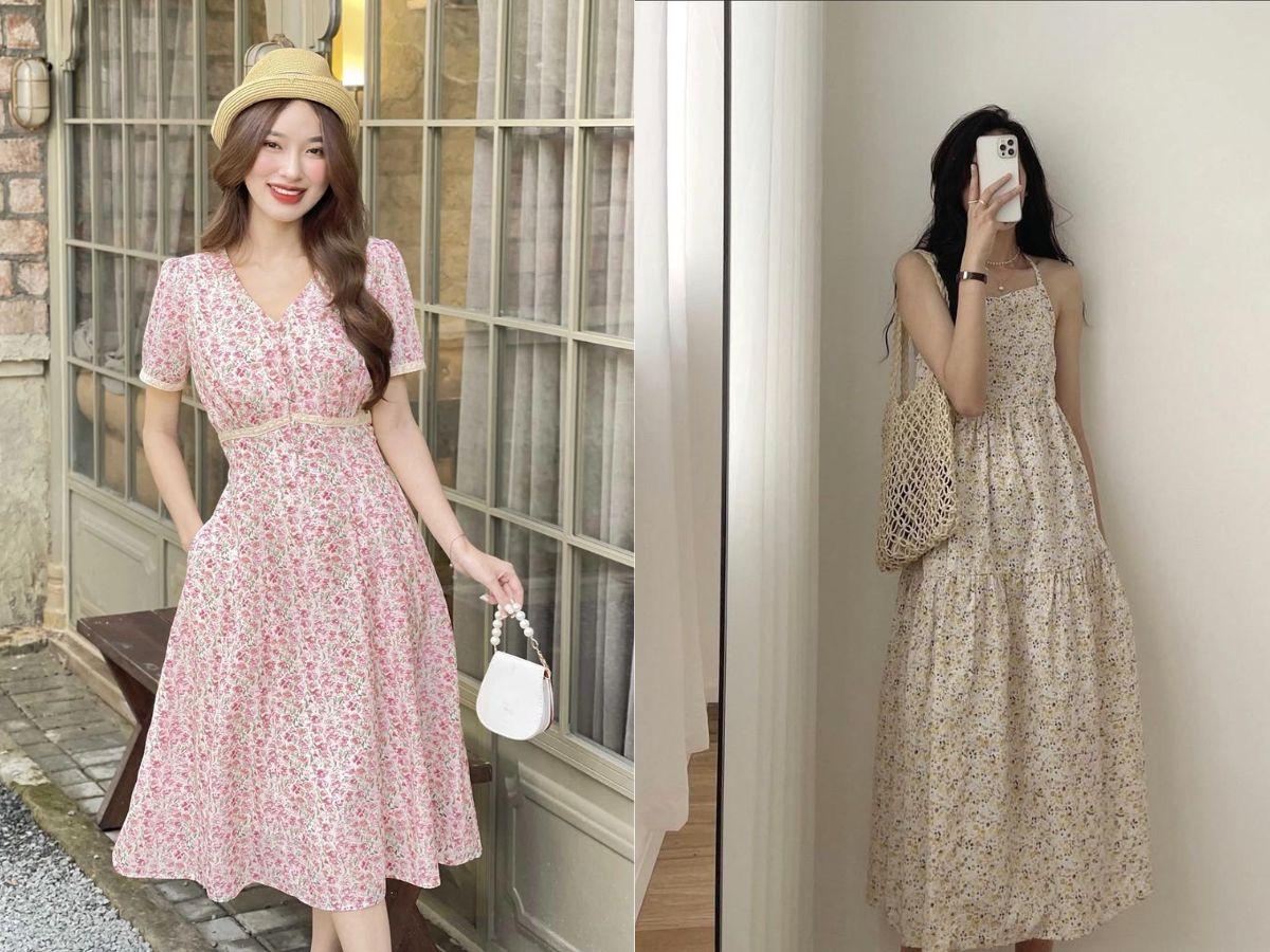 Đầm hoa nhí maxi cho những chuyến du lịch biển