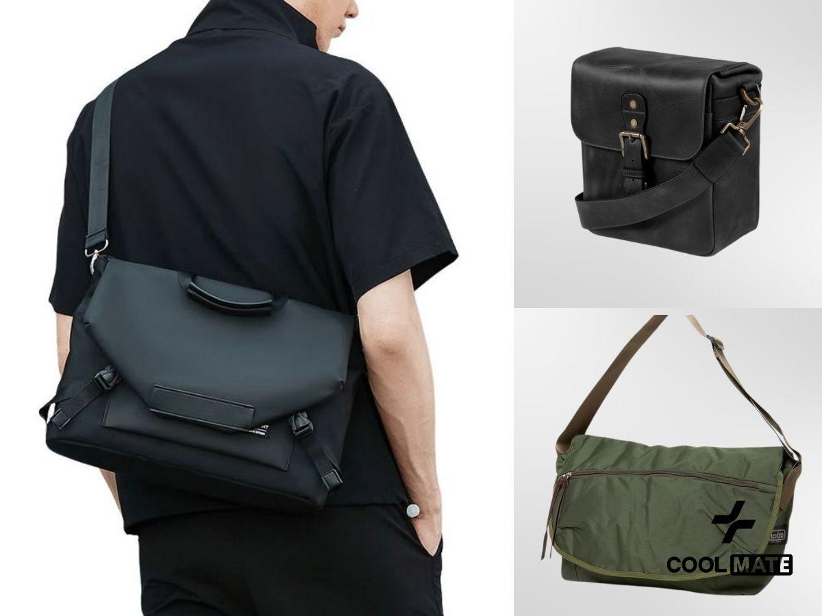 Các mẫu túi messenger bag với các chất liệu khác nhau
