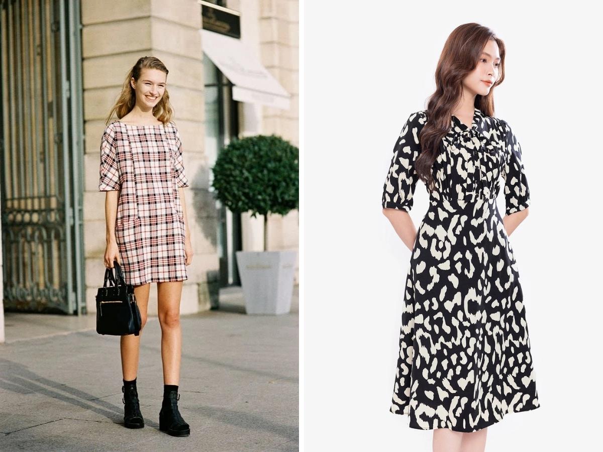 Chọn váy công sở dáng suông cho người gầy