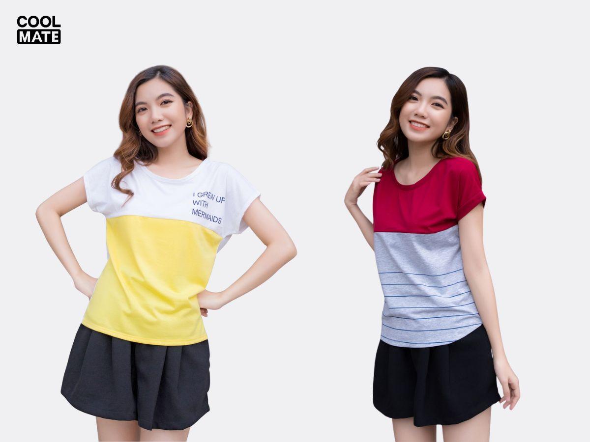 Biến tấu thành áo thun kết hợp