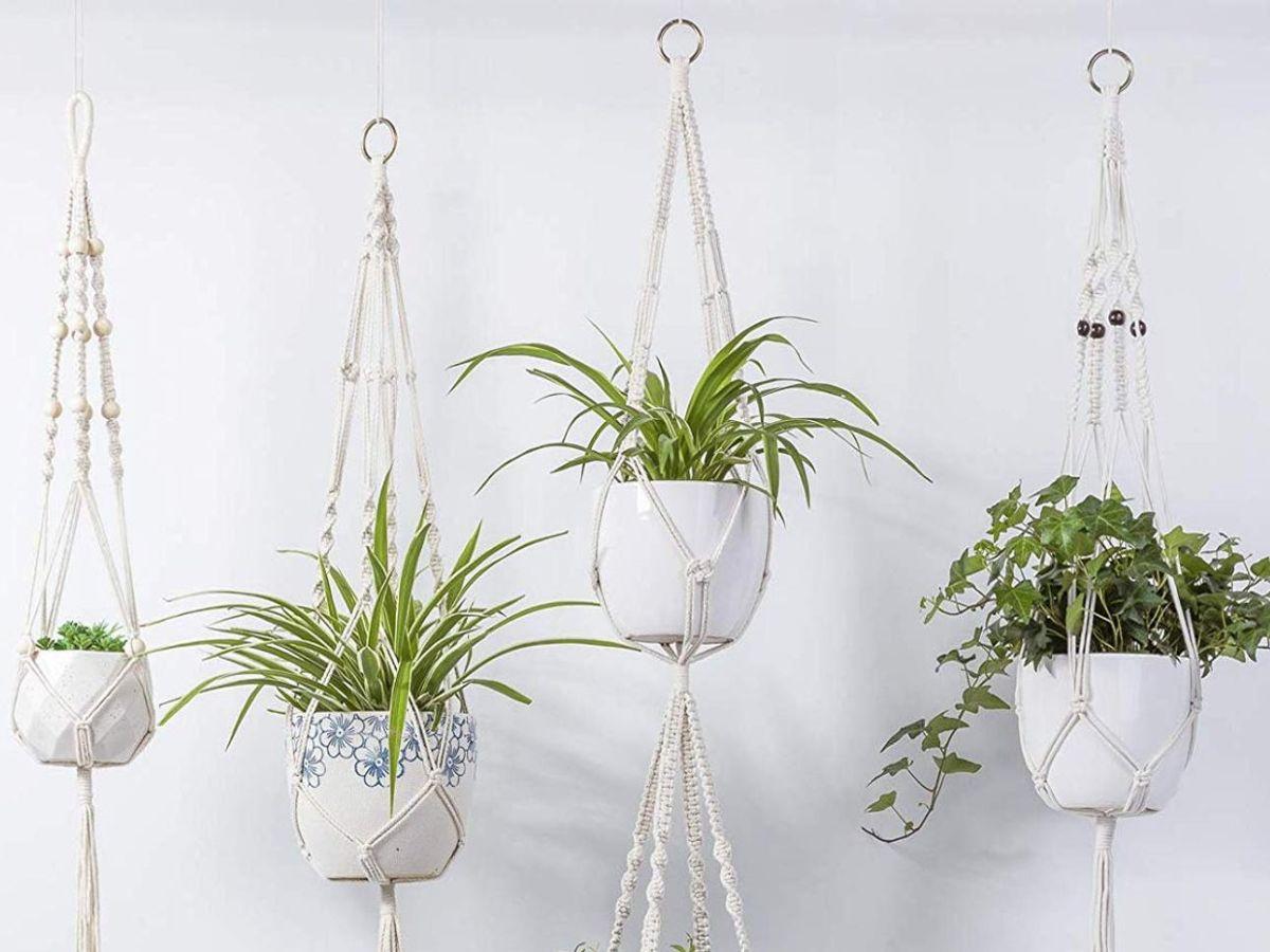 Chậu treo cây làm bằng vải á thun