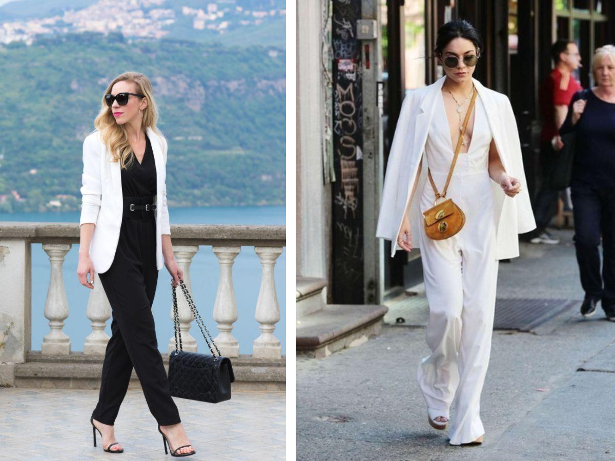 Nàng nên chọn jumpsuit dài, có cổ và tay áo lịch sự