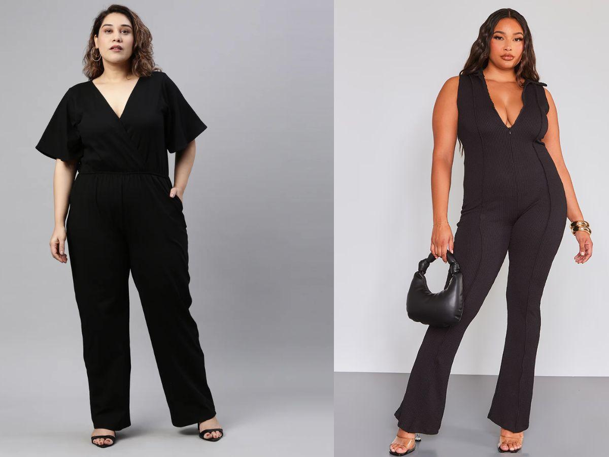 Người có vóc dáng đầy đặn nên ưu tiên các mẫu jumpsuit vừa vặn, màu tối và ít họa tiết