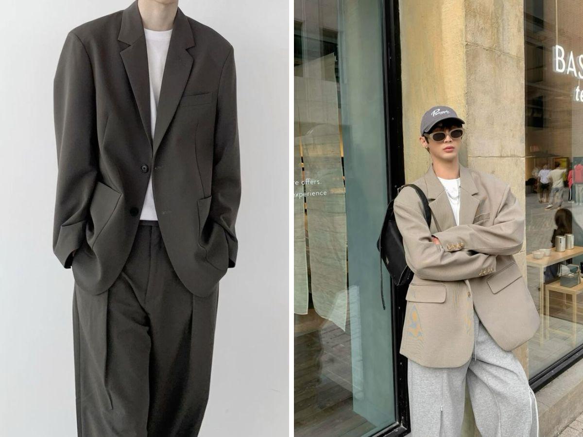 Phá cách với suit và áo thun