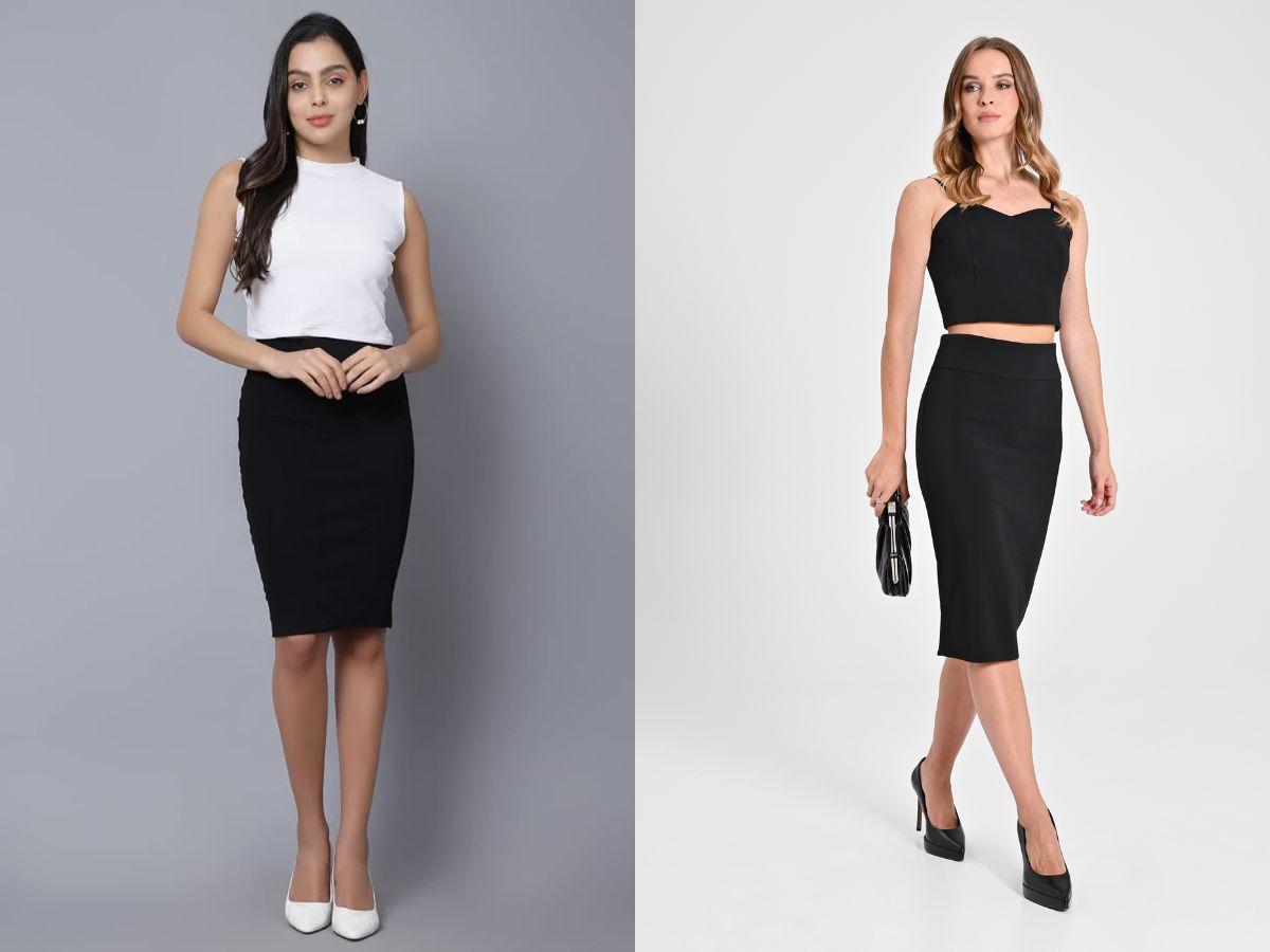 Phối đồ cá tính cùng chân váy bút chì