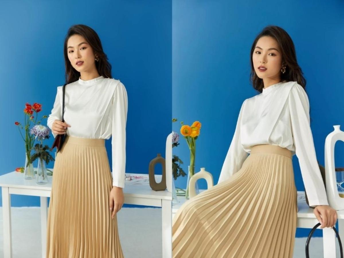 Chân váy dài phù hợp với dáng người thấp không? 