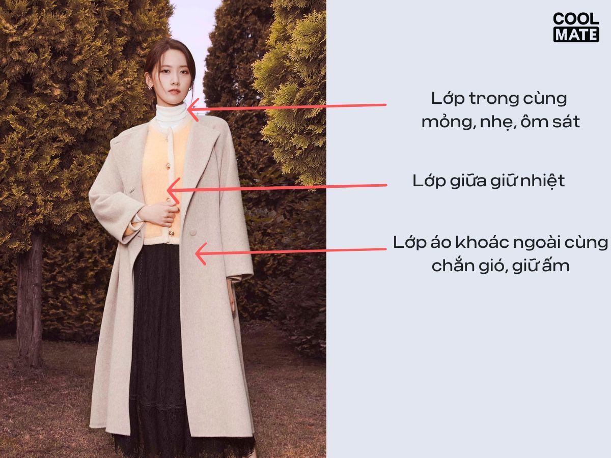 Quy tắc phối đồ layering 3 lớp phổ biến