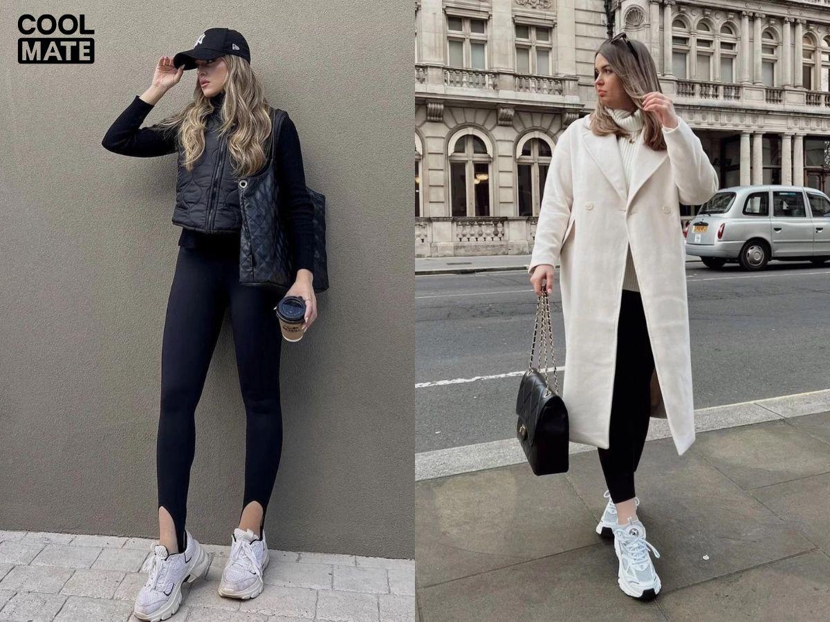 Một số cách phối đồ với quần legging