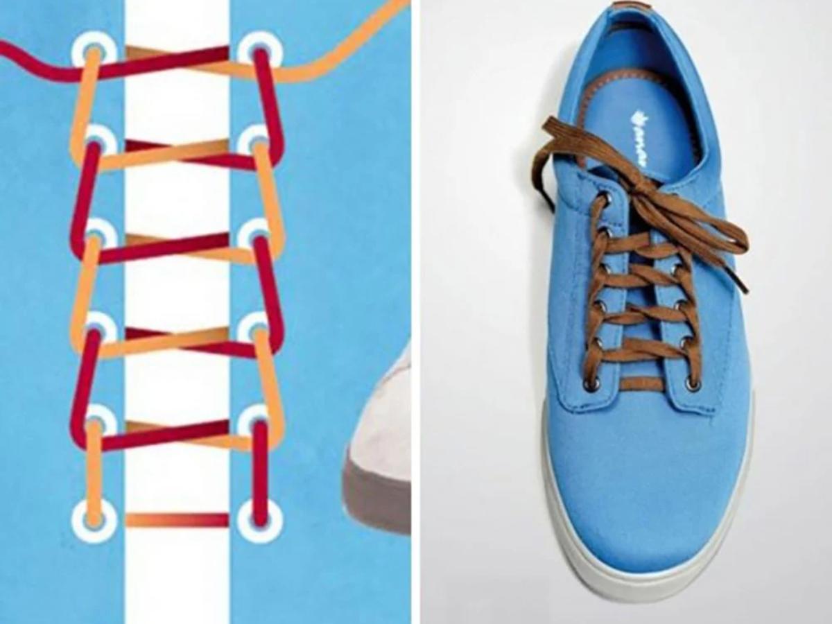 Cách thực hiện kiểu thắt giày Ladder