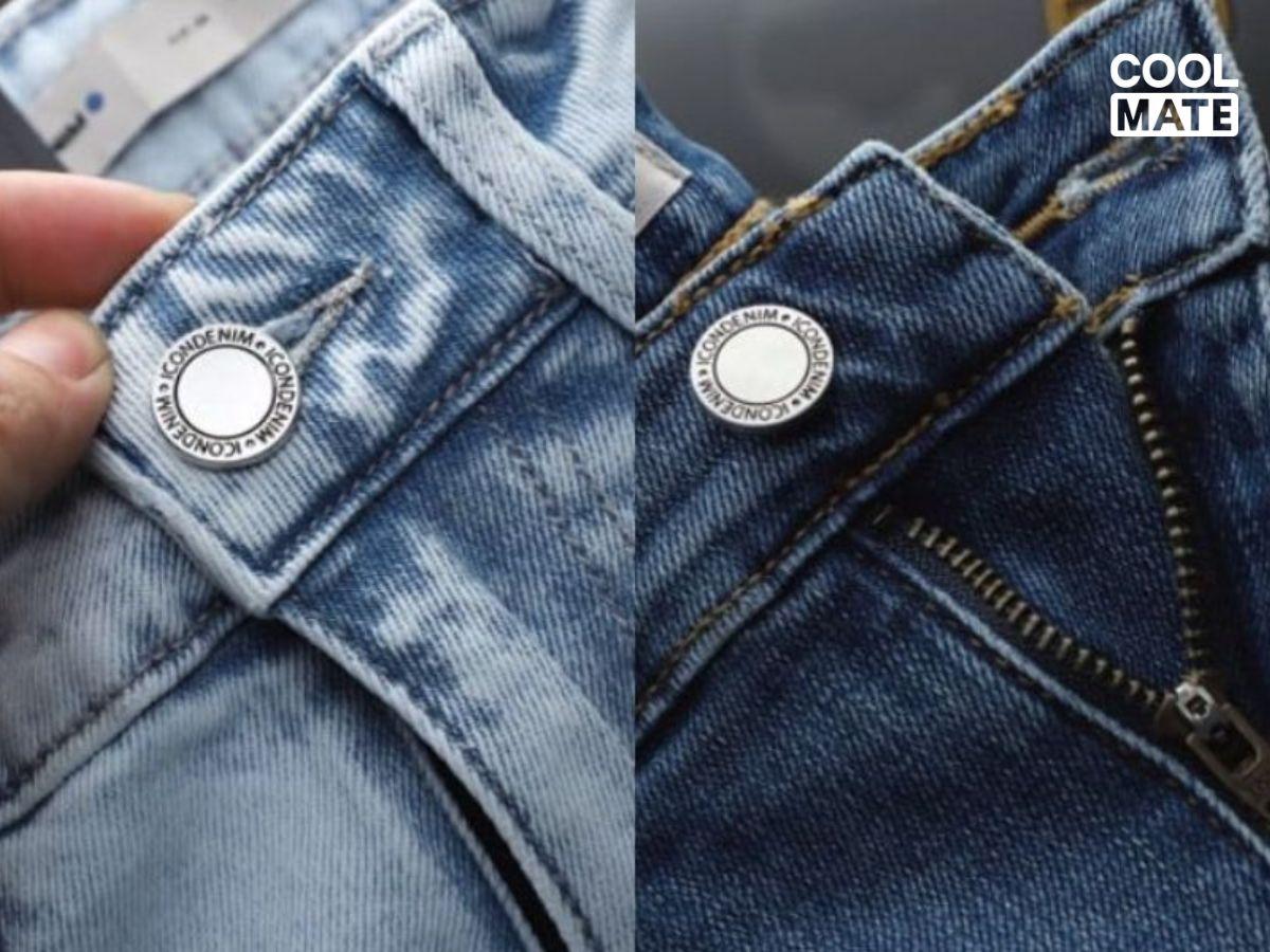  Nút quần jeans là một bộ phận sử dụng để cố định hai mép lưng quần, tăng độ vừa vặn và chắc chắn của chiếc quần Jean hiện đại 