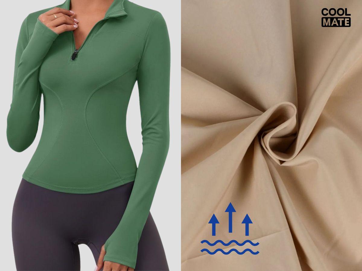 Đồ tập yoga chất liệu polyester nhanh khô