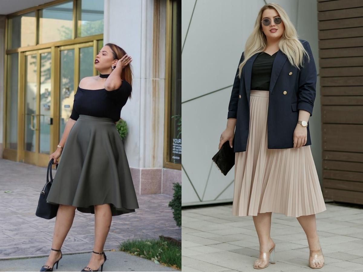 Với dáng người to nên che khuyết điểm phần dưới và thu hút sự chú ý lên phần trên