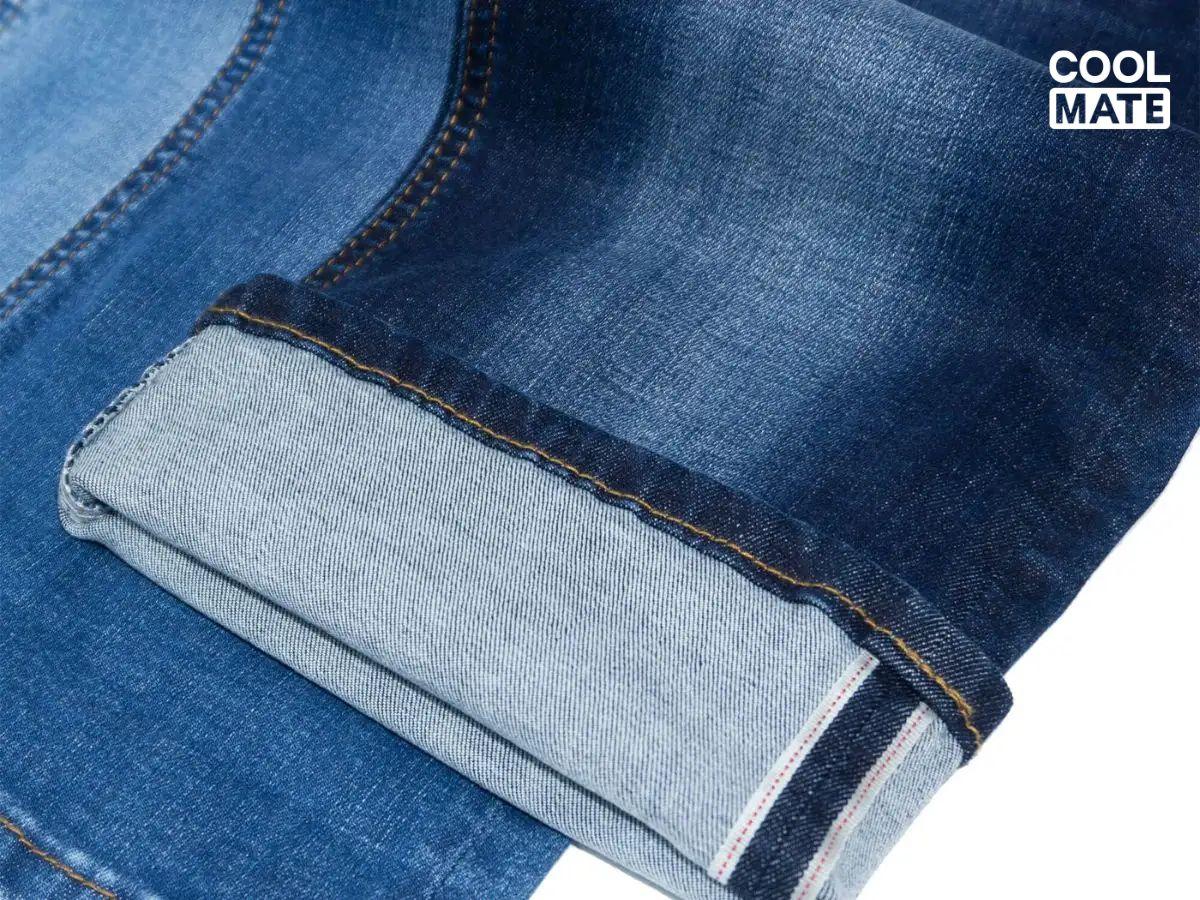 Jean cotton pha Poly có độ bền cao hơn và ít nhăn hơn so với jean cotton 100%