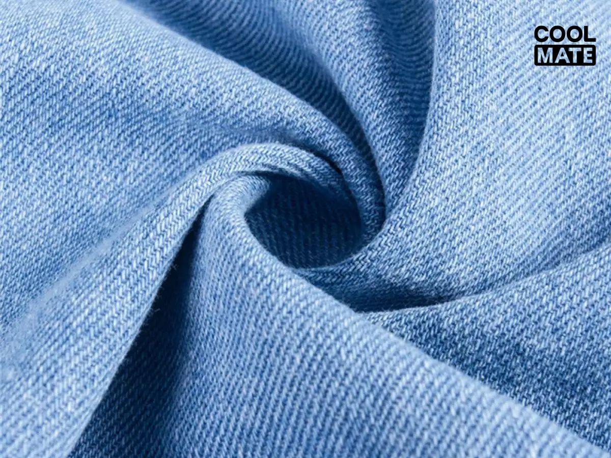 Vải jean thường được làm từ sợi cotton với kiểu dệt chéo đặc trưng