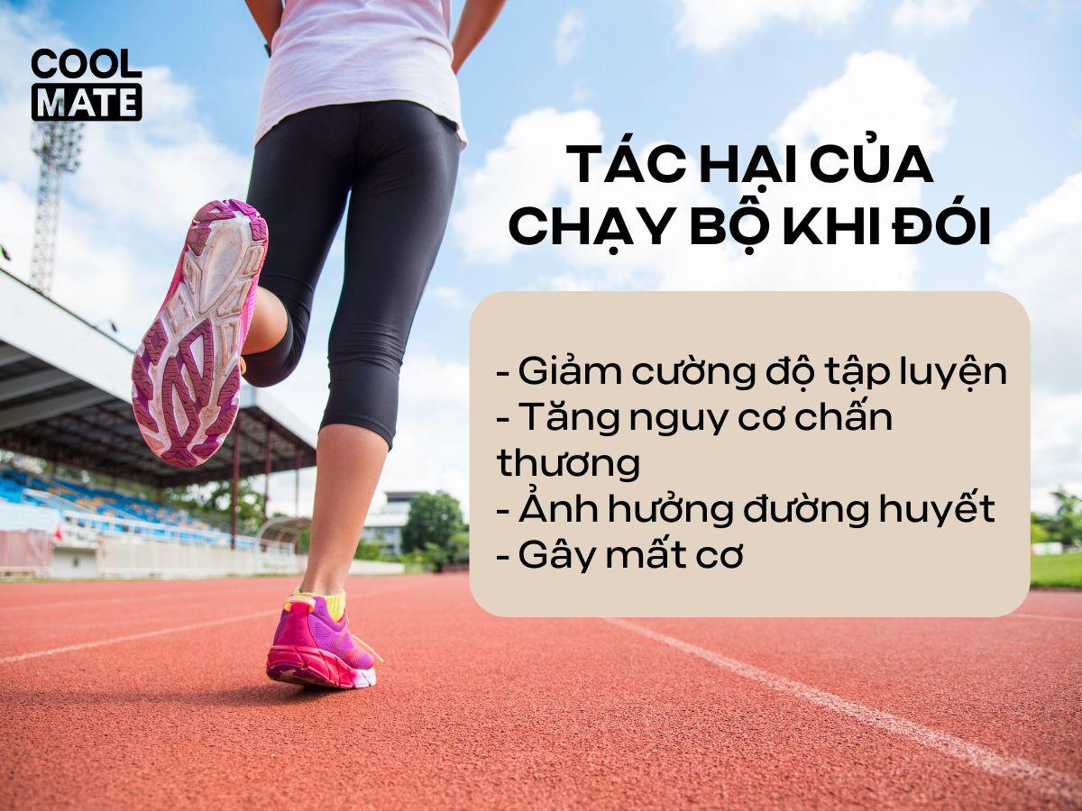 Tác hại của việc chạy bộ khi đói