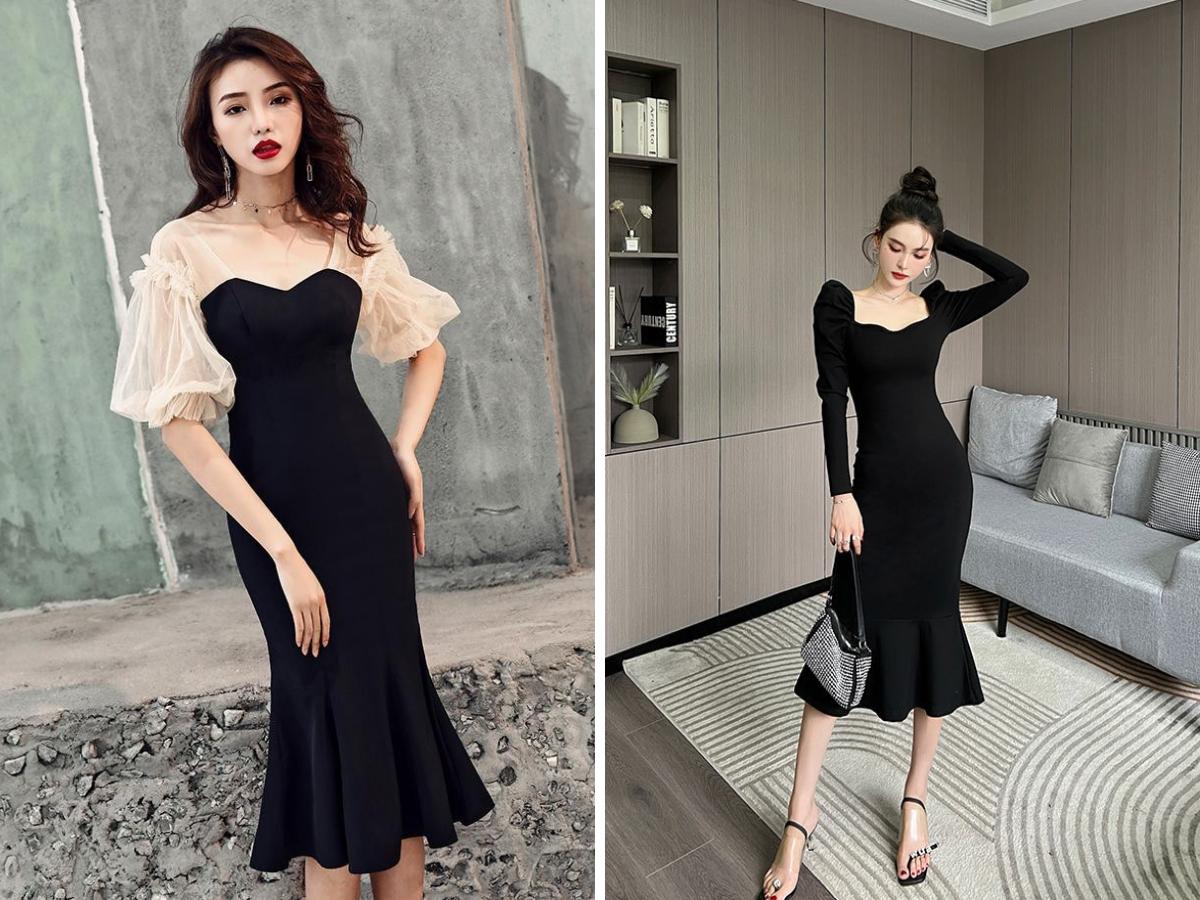 Chú ý lựa chọn váy đuôi cá có chất liệu dày dặn, co giãn để hòa nhập vào tiệc cưới
