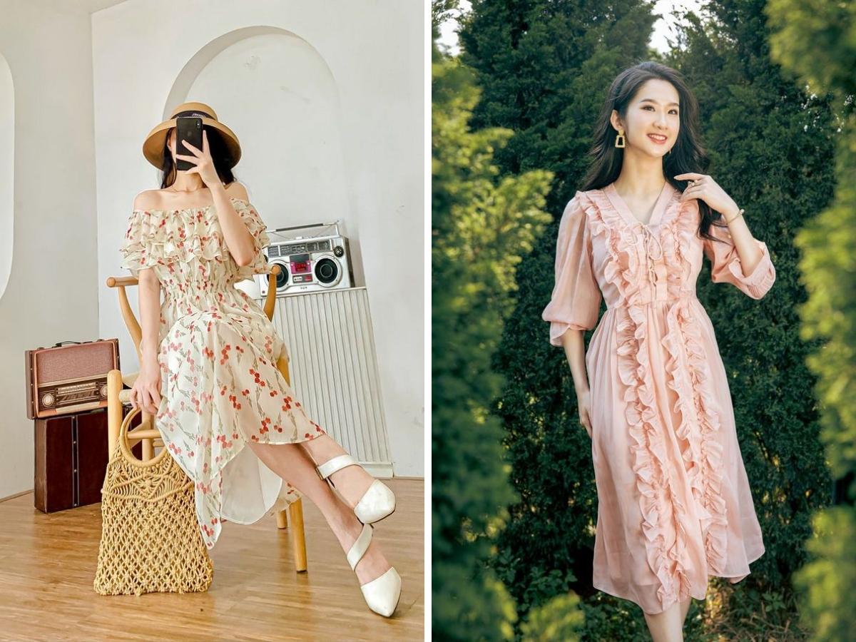 Váy maxi phù hợp với những tiệc cưới ngoài trời