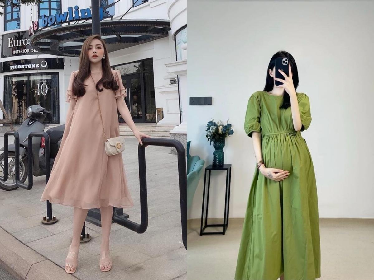 Ưu điểm nổi bật của đầm xòe là khả năng che bụng khéo léo