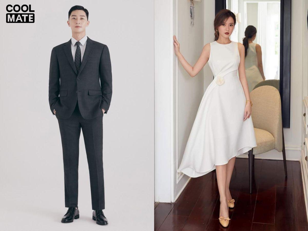 Phối đồ đám cưới sang trọng, lịch lãm