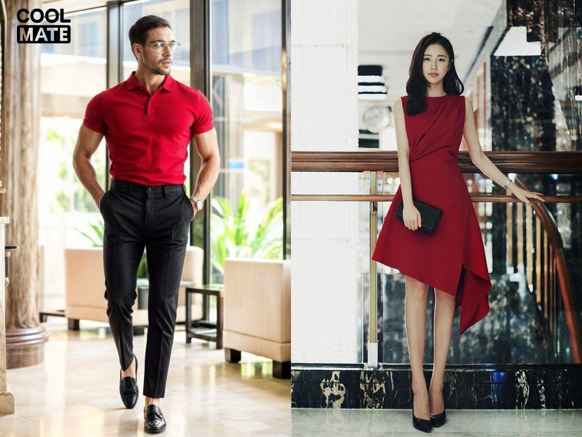 Chọn đồ màu đỏ đi đám cưới