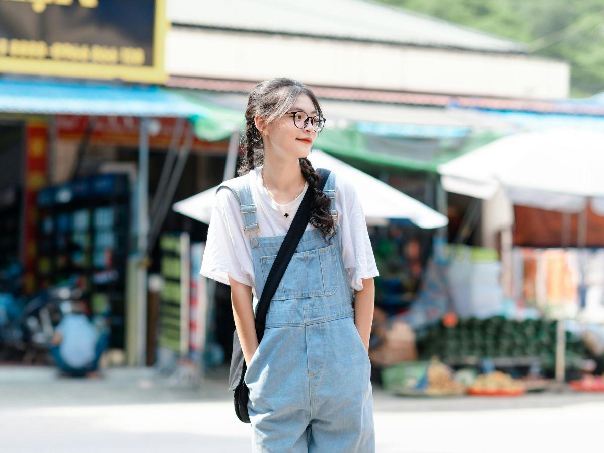 Jumsuit dạng yếm công sở