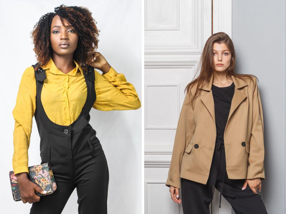 JUmsuit có thể phối cùng áo khoác