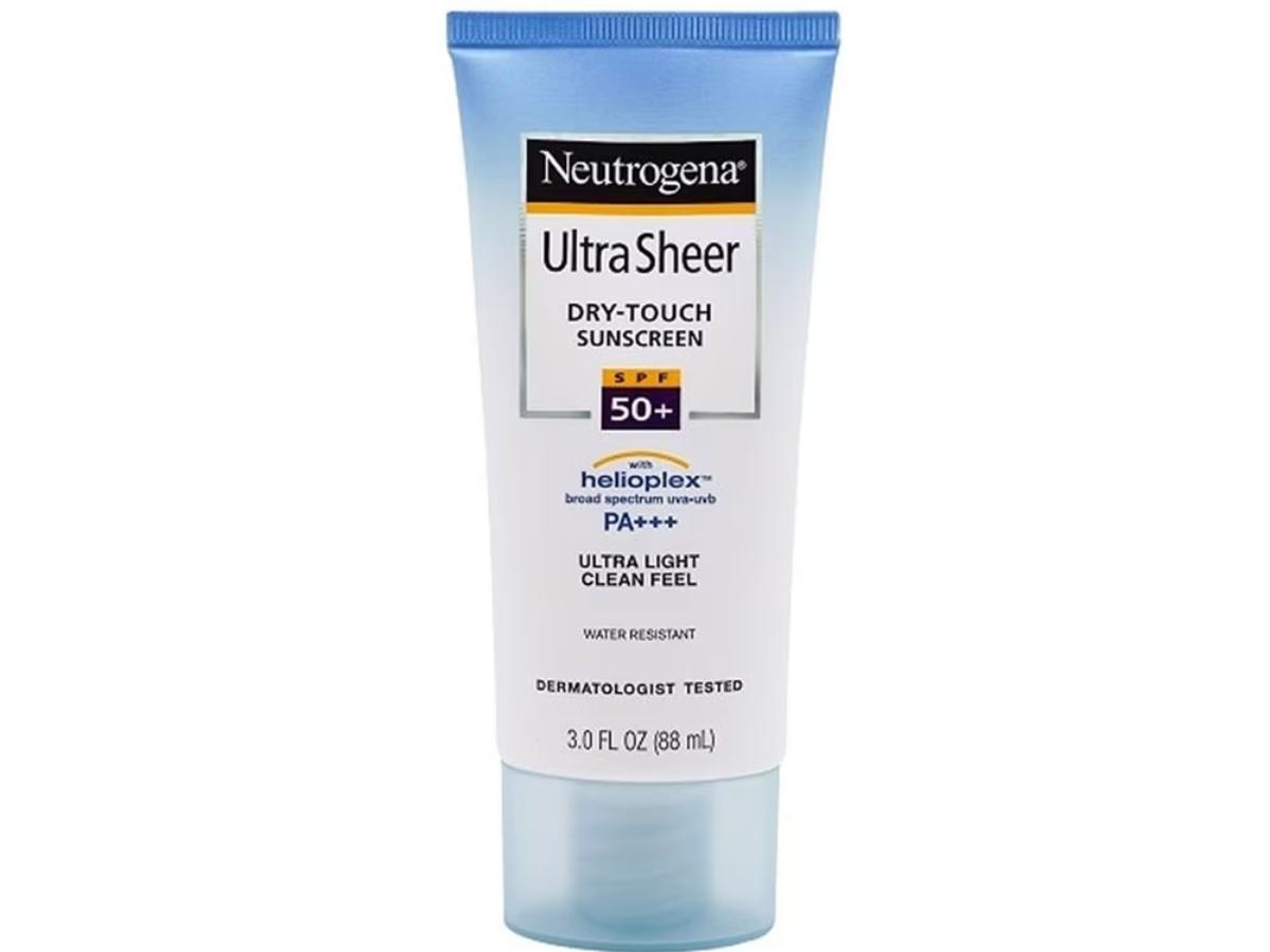 Kem chống nắng Neutrogena Ultra Sheer có mức giá vừa phải, phù hợp cho cả mặt và body 