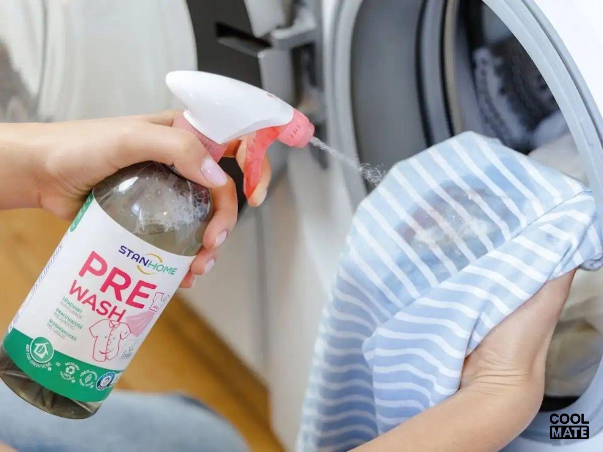 Không xử lý vết bẩn trước khi giặt