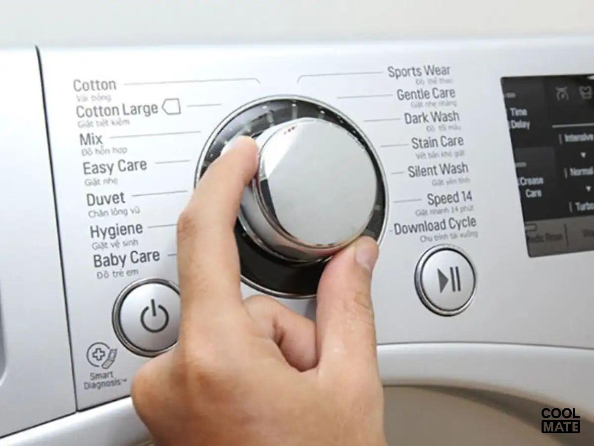 Lựa chọn chế độ giặt phù hợp