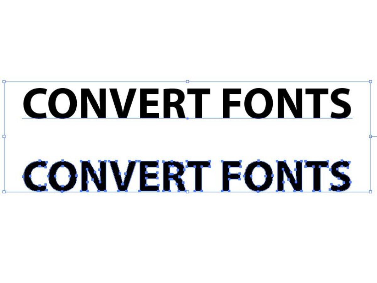 File thiết kế phải được convert sang vector trước khi in